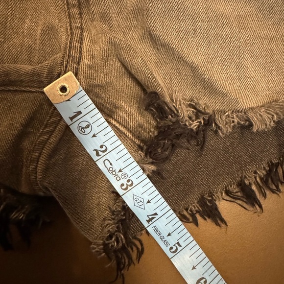 MADEWELL Women's Relaxed Denim Shorts Cutoffs Bienville Grey Wash Button Fly 23 - Picture 11 of 14